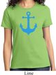 Ladies Sailing Shirt Blue Anchor Tee T-Shirt
