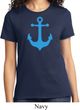 Ladies Sailing Shirt Blue Anchor Tee T-Shirt
