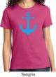 Ladies Sailing Shirt Blue Anchor Tee T-Shirt