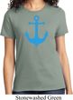 Ladies Sailing Shirt Blue Anchor Tee T-Shirt