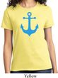 Ladies Sailing Shirt Blue Anchor Tee T-Shirt