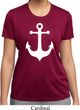 Ladies Sailing Shirt White Anchor Moisture Wicking Tee