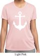 Ladies Sailing Shirt White Anchor Moisture Wicking Tee