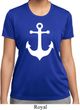 Ladies Sailing Shirt White Anchor Moisture Wicking Tee