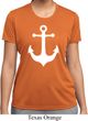 Ladies Sailing Shirt White Anchor Moisture Wicking Tee