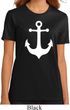Ladies Sailing Shirt White Anchor Organic Tee T-Shirt