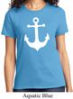 Ladies Sailing Shirt White Anchor Tee T-Shirt