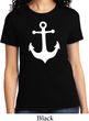 Ladies Sailing Shirt White Anchor Tee T-Shirt