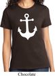 Ladies Sailing Shirt White Anchor Tee T-Shirt