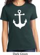 Ladies Sailing Shirt White Anchor Tee T-Shirt