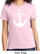 Ladies Sailing Shirt White Anchor Tee T-Shirt