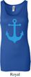 Ladies Sailing Tanktop Blue Anchor Longer Length Tank