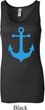 Ladies Sailing Tanktop Blue Anchor Longer Length Tank