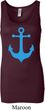 Ladies Sailing Tanktop Blue Anchor Longer Length Tank