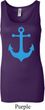 Ladies Sailing Tanktop Blue Anchor Longer Length Tank