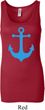 Ladies Sailing Tanktop Blue Anchor Longer Length Tank