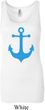 Ladies Sailing Tanktop Blue Anchor Longer Length Tank