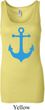 Ladies Sailing Tanktop Blue Anchor Longer Length Tank