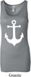 Ladies Sailing Tanktop White Anchor Longer Length Tank