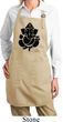 Ladies Shadow Ganesha Full Length Apron with Pockets