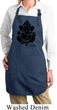 Ladies Shadow Ganesha Full Length Apron with Pockets