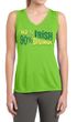 Ladies Shirt 10% Irish 90% Drunk Moisture Wicking Sleeveless Tee