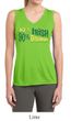 Ladies Shirt 10% Irish 90% Drunk Moisture Wicking Sleeveless Tee