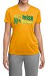 Ladies Shirt 10% Irish 90% Drunk Moisture Wicking Tee T-Shirt