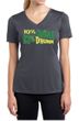 Ladies Shirt 10% Irish 90% Drunk Moisture Wicking V-neck Tee T-Shirt