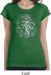 Ladies Shirt 3D Ganesha Darks Longer Length Tee T-Shirt