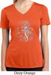 Ladies Shirt 3D Ganesha Darks Moisture Wicking V-neck Tee T-Shirt
