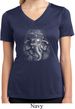Ladies Shirt 3D Ganesha Darks Moisture Wicking V-neck Tee T-Shirt