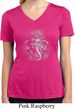 Ladies Shirt 3D Ganesha Darks Moisture Wicking V-neck Tee T-Shirt