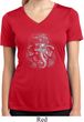 Ladies Shirt 3D Ganesha Darks Moisture Wicking V-neck Tee T-Shirt