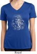 Ladies Shirt 3D Ganesha Darks Moisture Wicking V-neck Tee T-Shirt