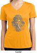 Ladies Shirt 3D Ganesha Lights Moisture Wicking V-neck Tee T-Shirt