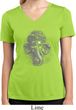 Ladies Shirt 3D Ganesha Lights Moisture Wicking V-neck Tee T-Shirt