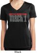 Ladies Shirt 50 Years Mach 1 Moisture Wicking V-neck Tee