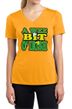 Ladies Shirt A Wee Bit Irish Moisture Wicking V-neck Tee T-Shirt