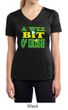 Ladies Shirt A Wee Bit Irish Moisture Wicking V-neck Tee T-Shirt