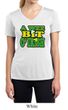 Ladies Shirt A Wee Bit Irish Moisture Wicking V-neck Tee T-Shirt