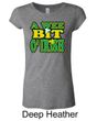 Ladies Shirt A Wee Bit Irish Shamrock Longer Length Tee T-Shirt