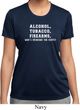Ladies Shirt Alcohol Tobacco Firearms ATF Moisture Wicking Tee T-Shirt