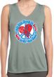 Ladies Shirt All You Need is Love Sleeveless Moisture Wicking Tee