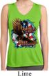 Ladies Shirt American By Birth Sleeveless Moisture Wicking Tee
