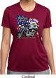 Ladies Shirt American Pride Motorcycle Moisture Wicking Tee T-Shirt