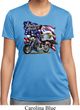 Ladies Shirt American Pride Motorcycle Moisture Wicking Tee T-Shirt