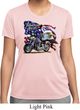 Ladies Shirt American Pride Motorcycle Moisture Wicking Tee T-Shirt