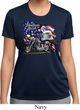 Ladies Shirt American Pride Motorcycle Moisture Wicking Tee T-Shirt