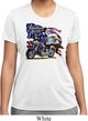 Ladies Shirt American Pride Motorcycle Moisture Wicking Tee T-Shirt